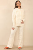 KATCH ME Beige Casual Textured Long Sleeve Cardigan & Drawstring Waist Trousers With Knit Tank Three-Piece Sets Co-ord 29.99